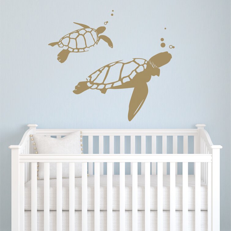 Wallums Wall Decor Swimming Turtles Wall Decal And Reviews Wayfair